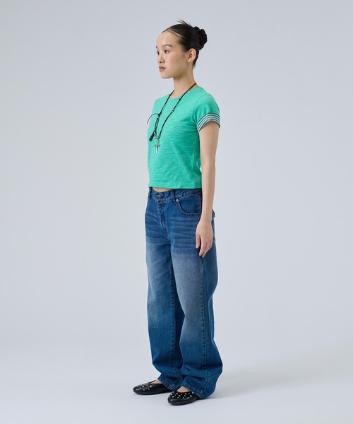 FTW(エフティダブリュー)の「SLUB LAYERED TEE(Tシャツ/カットソー・レディース・ホワイト/ピンク/ライトグリーン・SMALL/MEDIUM)」の20枚目の写真