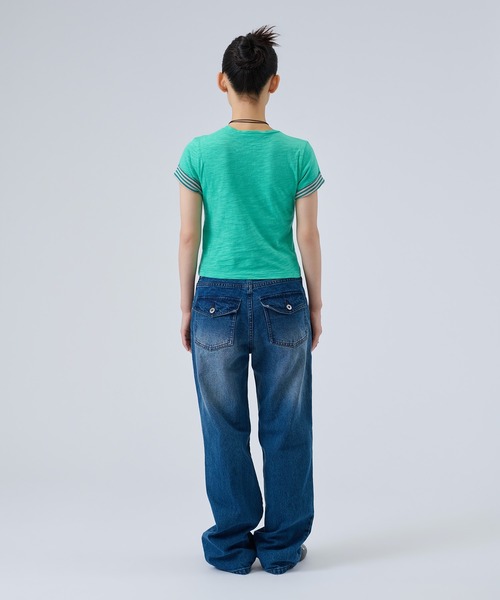 FTW(エフティダブリュー)の「SLUB LAYERED TEE(Tシャツ/カットソー・レディース・ホワイト/ピンク/ライトグリーン・SMALL/MEDIUM)」の21枚目の写真