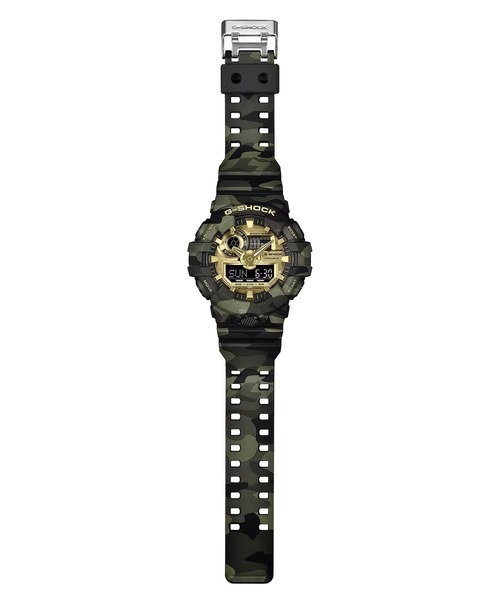 G-SHOCK(ジーショック)の「G-SHOCK/ジーショック 腕時計 "BOLD CAMO SERIES, CAMO AND GOLD" GA-700CMG-3AJF(アナログ腕時計・メンズ・グリーン系カモフラージュ・FREE)」の7枚目の写真