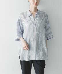 URBAN RESEARCH | ハーフスリーブストライプシャツ(シャツ/ブラウス)