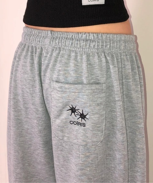 COIRIS（コイリス）の「◇COIRIS◇ブランド直輸入正規品/NEXO ストリングワイドスウェットパンツ NEXO STRING WIDE SWEAT PANTS（スウェットパンツ・レディース・ブラック/グレー・L/XL）」の5枚目の写真
