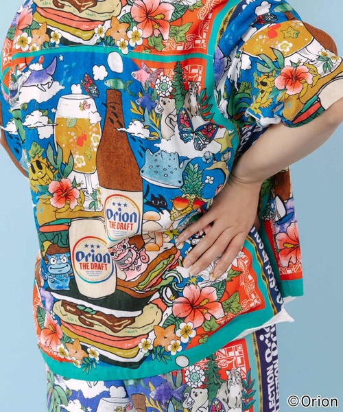 ScoLar(スカラー)の「462012:orion×ScoLar スカーフ柄シャツ(シャツ/ブラウス・レディース・ネイビー/ブラック・L/M)」の7枚目の写真