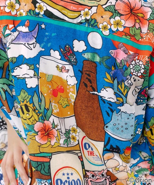 ScoLar(スカラー)の「462012:orion×ScoLar スカーフ柄シャツ(シャツ/ブラウス・レディース・ネイビー/ブラック・L/M)」の8枚目の写真