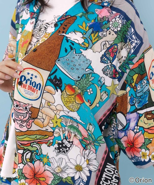 ScoLar(スカラー)の「462012:orion×ScoLar スカーフ柄シャツ(シャツ/ブラウス・レディース・ネイビー/ブラック・L/M)」の12枚目の写真