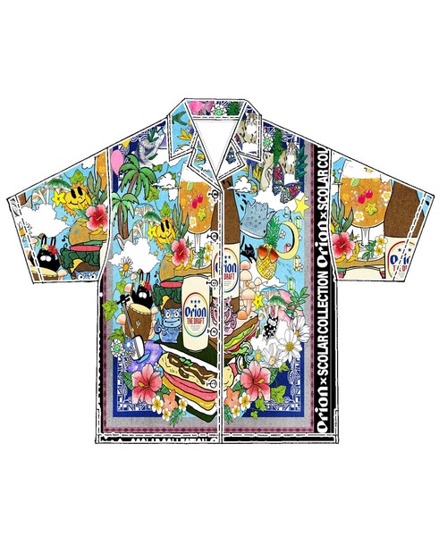 ScoLar(スカラー)の「462012:orion×ScoLar スカーフ柄シャツ(シャツ/ブラウス・レディース・ネイビー/ブラック・L/M)」の13枚目の写真