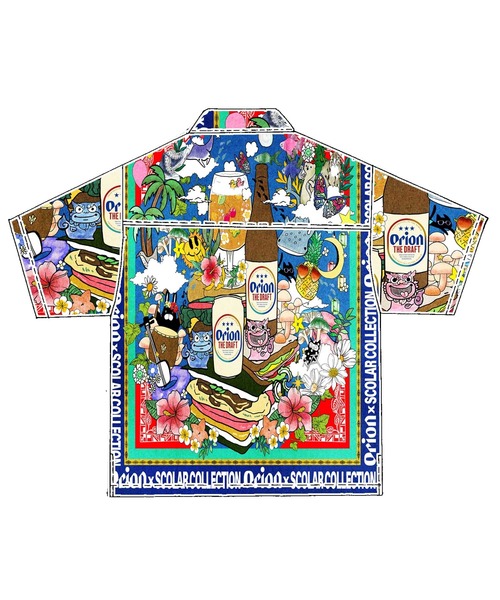 ScoLar(スカラー)の「462012:orion×ScoLar スカーフ柄シャツ(シャツ/ブラウス・レディース・ネイビー/ブラック・L/M)」の19枚目の写真