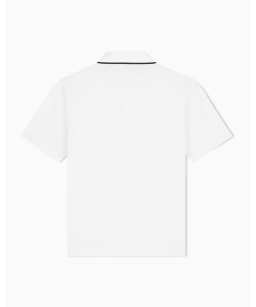 ARMANI EXCHANGE(アルマーニエクスチェンジ)の「【A|X アルマーニ エクスチェンジ】AXロゴ パイピングカラー レギュラーフィット 半袖ポロシャツ/REGULAR(ポロシャツ・メンズ・オフホワイト/レッド・LARGE/SMALL/MEDIUM/X-SMALL/X-LARGE)」の15枚目の写真