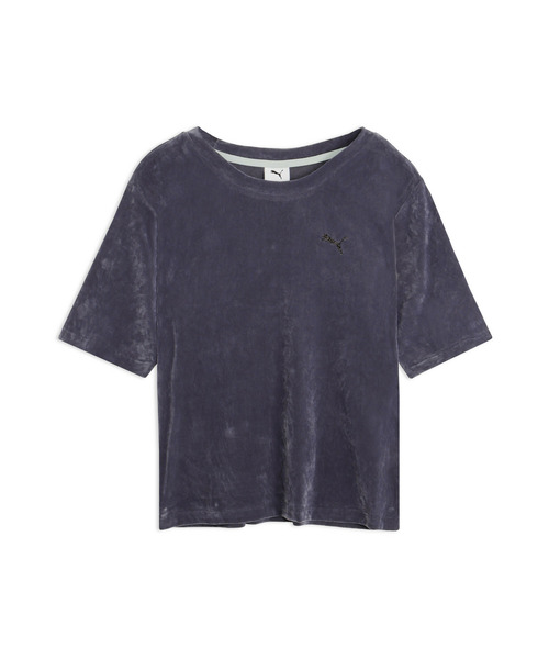 PUMA(プーマ)の「PUMA プーマ ウィメンズ ESS エレベーテッド ベロア メッシュ 半袖 Tシャツ(Tシャツ/カットソー・レディース・ブラック/ダークグレー・MEDIUM/LARGE/X-LARGE/SMALL)」の18枚目の写真