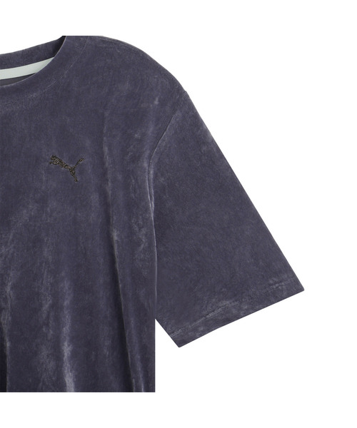 PUMA(プーマ)の「PUMA プーマ ウィメンズ ESS エレベーテッド ベロア メッシュ 半袖 Tシャツ(Tシャツ/カットソー・レディース・ブラック/ダークグレー・MEDIUM/LARGE/X-LARGE/SMALL)」の16枚目の写真
