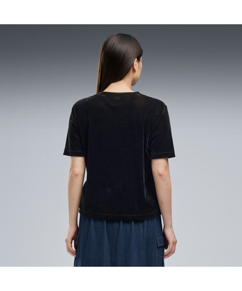 PUMA(プーマ)の「PUMA プーマ ウィメンズ ESS エレベーテッド ベロア メッシュ 半袖 Tシャツ(Tシャツ/カットソー・レディース・ブラック/ダークグレー・MEDIUM/LARGE/X-LARGE/SMALL)」の12枚目の写真