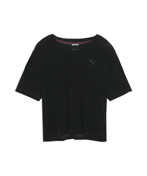 PUMA(プーマ)の「PUMA プーマ ウィメンズ ESS エレベーテッド ベロア メッシュ 半袖 Tシャツ(Tシャツ/カットソー・レディース・ブラック/ダークグレー・MEDIUM/LARGE/X-LARGE/SMALL)」の10枚目の写真