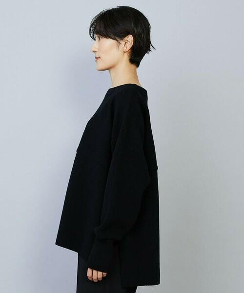 MOGA（モガ）の「WOOLEN×AMOSSA ドルマンスリーブ配色ニット（ニット/セーター・レディース・グレー系その他/ブラック系その他・2）」の12枚目の写真