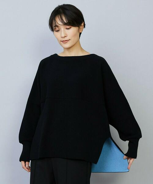 MOGA（モガ）の「WOOLEN×AMOSSA ドルマンスリーブ配色ニット（ニット/セーター・レディース・グレー系その他/ブラック系その他・2）」の10枚目の写真