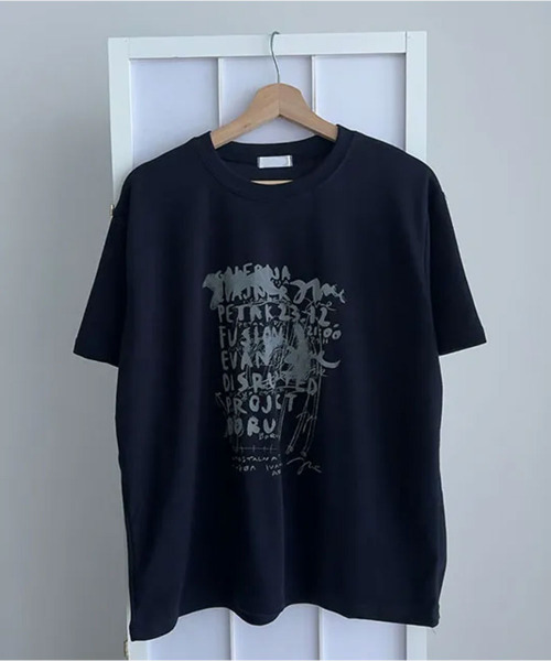 VIVID LADY(ビビッドレディー)の「フロントプリント 半袖Tシャツ(Tシャツ/カットソー・レディース・ライトグレー/ブラック/ネイビー・FREE)」の14枚目の写真