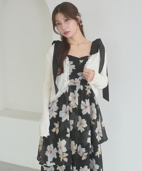 Ambre Neige(アンブルネージュ)の「uv cut lace cardigan / UVカットレースカーディガン(カーディガン/ボレロ・レディース・ブラック/ライトブルー/アイボリー・FREE)」の13枚目の写真