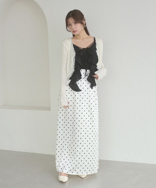 Ambre Neige(アンブルネージュ)の「uv cut lace cardigan / UVカットレースカーディガン(カーディガン/ボレロ・レディース・ブラック/ライトブルー/アイボリー・FREE)」の12枚目の写真