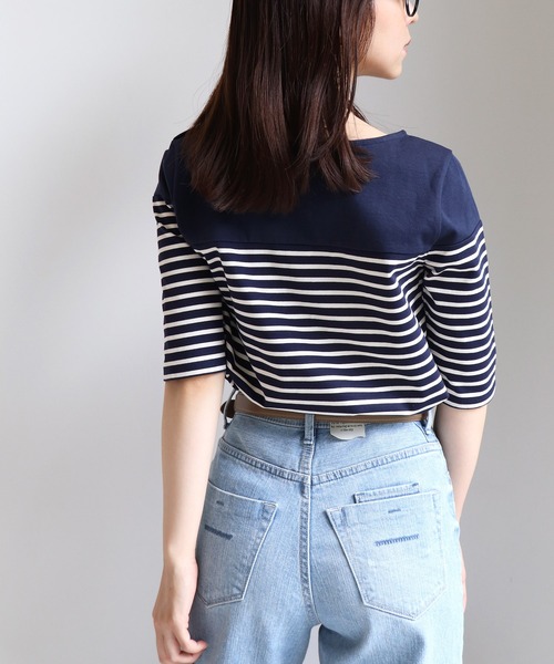 Sirin(シリン)の「ゴールドボタンボーダートップス(Tシャツ/カットソー・レディース・ホワイト系その他2/ホワイト系その他/ネイビー・FREE)」の11枚目の写真