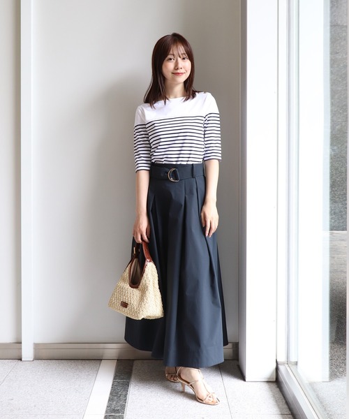 Sirin(シリン)の「ゴールドボタンボーダートップス(Tシャツ/カットソー・レディース・ホワイト系その他2/ホワイト系その他/ネイビー・FREE)」の12枚目の写真