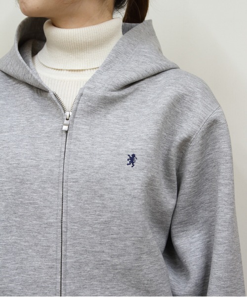 GYMPHLEX(ジムフレックス)の「Gymphlex/ジムフレックス ジップフードジャケット ZIP HOODED JACKET GY-A0859 KDB(パーカー・レディース・トップグレー/チャコールグレー・14)」の6枚目の写真