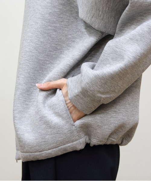 GYMPHLEX(ジムフレックス)の「Gymphlex/ジムフレックス ジップフードジャケット ZIP HOODED JACKET GY-A0859 KDB(パーカー・レディース・トップグレー/チャコールグレー・14)」の7枚目の写真