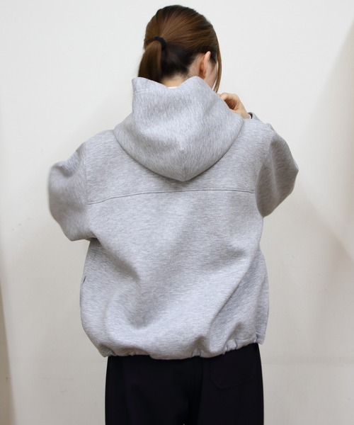 GYMPHLEX(ジムフレックス)の「Gymphlex/ジムフレックス ジップフードジャケット ZIP HOODED JACKET GY-A0859 KDB(パーカー・レディース・トップグレー/チャコールグレー・14)」の11枚目の写真