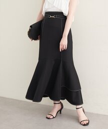 natural couture | ビットベルト付きマーメイドスカート(スカート)