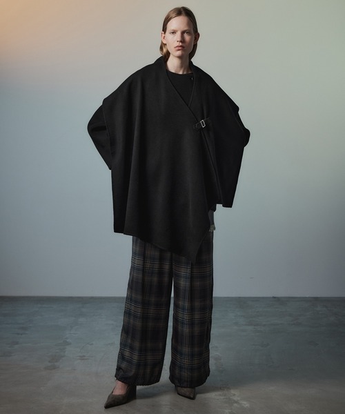 MAISON SPECIAL(メゾンスペシャル)の「Satin Check Easy Pants/サテンチェックイージーパンツ(その他パンツ・レディース・グリーン/ネイビー/ピンク・38/36)」の13枚目の写真