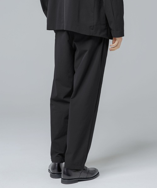 SPU(スプ)の「【セットアップ 2点セット】多機能素材ナイロン【URBAN FLEXOR】【防しわ、ストレッチ、ウォッシャブル、抗ピリング】Relaxed-Fit Shadow Button Single Jacket & Easy Tapered Pants Setup(セットアップ・メンズ・チャコール/グレイッシュベージュ/ネイビー/ブラック・S/M/L/XL)」の18枚目の写真