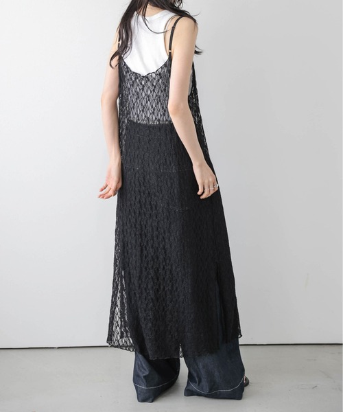 AMELY(エミリー)の「フラワーレース キャミワンピース(ワンピース・レディース・ブラック/ホワイト・フリー)」の13枚目の写真