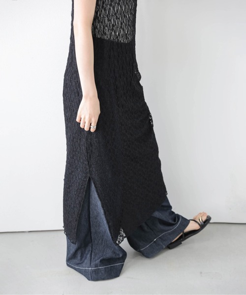 AMELY(エミリー)の「フラワーレース キャミワンピース(ワンピース・レディース・ブラック/ホワイト・フリー)」の18枚目の写真