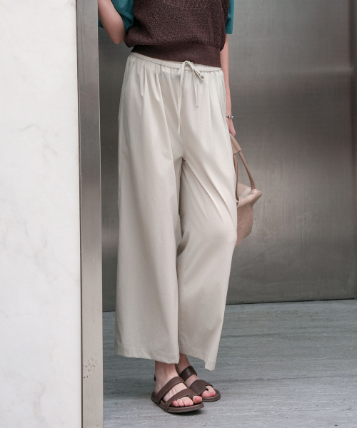 PIGMENT（ピグメント）の「[ショート]クールスパンツータックパンツ (KYPT2605209)（その他パンツ・レディース・ブラック/ネイビー/ベージュ・FREE）」の6枚目の写真