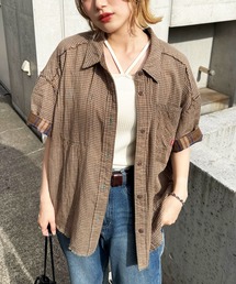 ダブルフェイスチェック リバーシブルシャツ