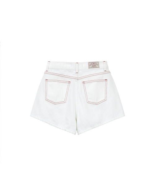 LOTSYOU(ロッツユー)の「lotsyou_Red Stitch Denim Shorts White(その他パンツ・レディース・その他・SMALL/MEDIUM)」の5枚目の写真