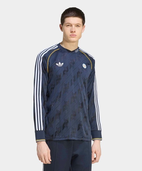 adidas(アディダス)の「リーズ・ユナイテッド オリジナルス 長袖 ジャージ / アディダス adidas(Tシャツ/カットソー・メンズ・ブルー・XXX-LARGE/XX-LARGE/X-LARGE/LARGE/MEDIUM/SMALL)」の1枚目の写真
