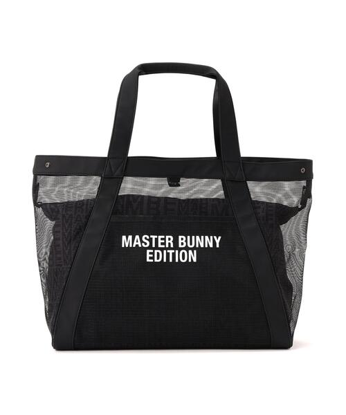 MASTER BUNNY EDITION(マスターバニーエディション)の「【MASTER BUNNY EDITION】リピートロゴメッシュトートバッグ (UNISEX)(トートバッグ・レディース・ホワイト/ブラック/ベージュ・FREE)」の2枚目の写真