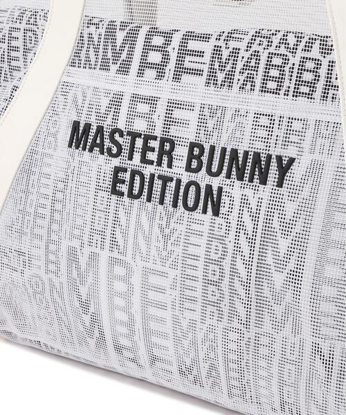 MASTER BUNNY EDITION(マスターバニーエディション)の「【MASTER BUNNY EDITION】リピートロゴメッシュトートバッグ (UNISEX)(トートバッグ・レディース・ホワイト/ブラック/ベージュ・FREE)」の7枚目の写真