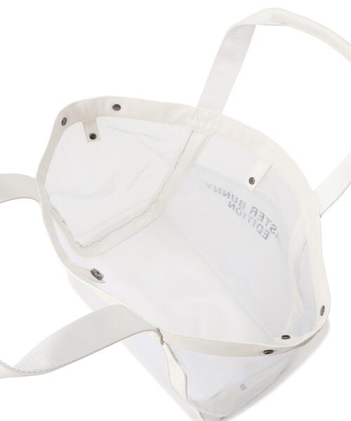 MASTER BUNNY EDITION(マスターバニーエディション)の「【MASTER BUNNY EDITION】リピートロゴメッシュトートバッグ (UNISEX)(トートバッグ・レディース・ホワイト/ブラック/ベージュ・FREE)」の13枚目の写真