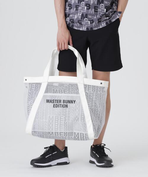 MASTER BUNNY EDITION(マスターバニーエディション)の「【MASTER BUNNY EDITION】リピートロゴメッシュトートバッグ (UNISEX)(トートバッグ・レディース・ホワイト/ブラック/ベージュ・FREE)」の17枚目の写真