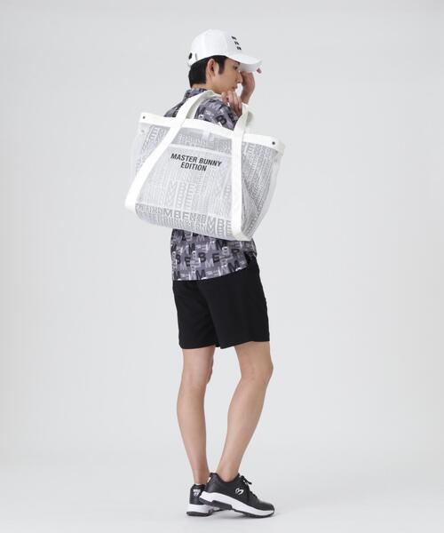 MASTER BUNNY EDITION(マスターバニーエディション)の「【MASTER BUNNY EDITION】リピートロゴメッシュトートバッグ (UNISEX)(トートバッグ・レディース・ホワイト/ブラック/ベージュ・FREE)」の18枚目の写真