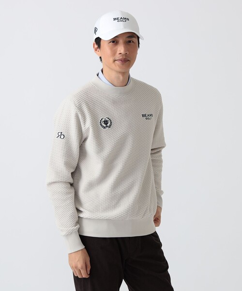 BEAMS GOLF（ビームスゴルフ）の「PL.R/B_KT_L.MN（ニット/セーター・メンズ・ネイビー/レッド系その他7/ホワイト系その他5・M/S/L）」の2枚目の写真