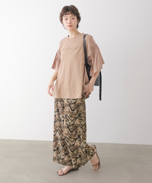 Bou Jeloud(ブージュルード)の「楊柳ナミガラワイドパンツ(その他パンツ・レディース・ブラウン/ブラック・FREE)」の18枚目の写真