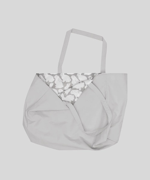 kittybunnypony（キティバニーポニー）の「Ripstop Little Gray Bunnies Soft Big Bag（ショルダーバッグ・レディース・ライトグレー・ONESIZE）」の3枚目の写真
