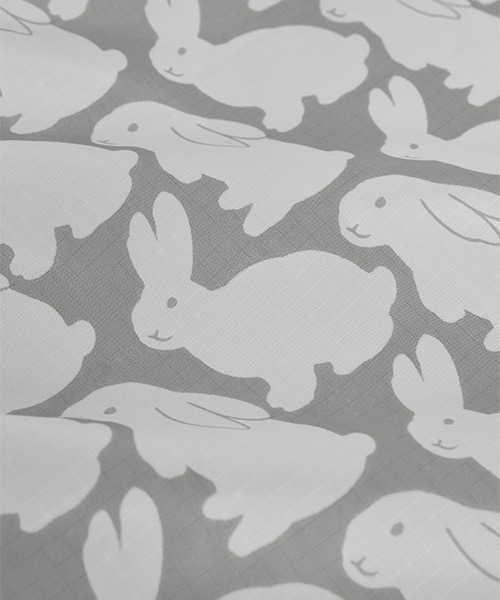 kittybunnypony（キティバニーポニー）の「Ripstop Little Gray Bunnies Soft Big Bag（ショルダーバッグ・レディース・ライトグレー・ONESIZE）」の10枚目の写真