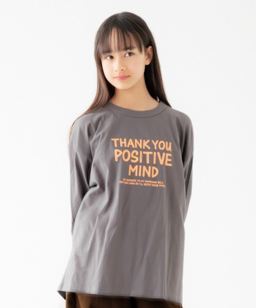 FOV(フォブ)の「FOV/フォブ POSITIVE MIND L/S Tシャツ(Tシャツ/カットソー・レディース・ブラック/チャコールグレー/ベージュ系その他・F)」の3枚目の写真