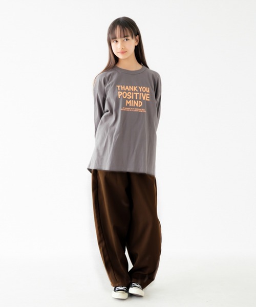 FOV(フォブ)の「FOV/フォブ POSITIVE MIND L/S Tシャツ(Tシャツ/カットソー・レディース・ブラック/チャコールグレー/ベージュ系その他・F)」の4枚目の写真