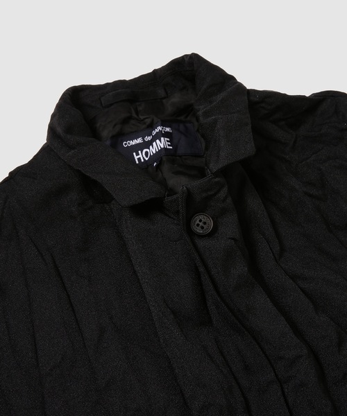 COMME des GARCONS HOMME(コム デ ギャルソン・オム)の「WOOL POLYESTER TWILL JACKET(テーラードジャケット・メンズ・ブラック・L/M/S/XS)」の5枚目の写真