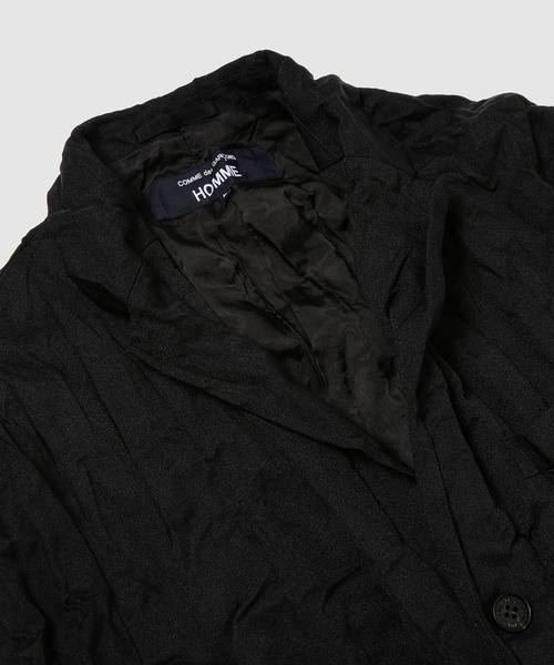 COMME des GARCONS HOMME(コム デ ギャルソン・オム)の「WOOL POLYESTER TWILL JACKET(テーラードジャケット・メンズ・ブラック・L/M/S/XS)」の6枚目の写真