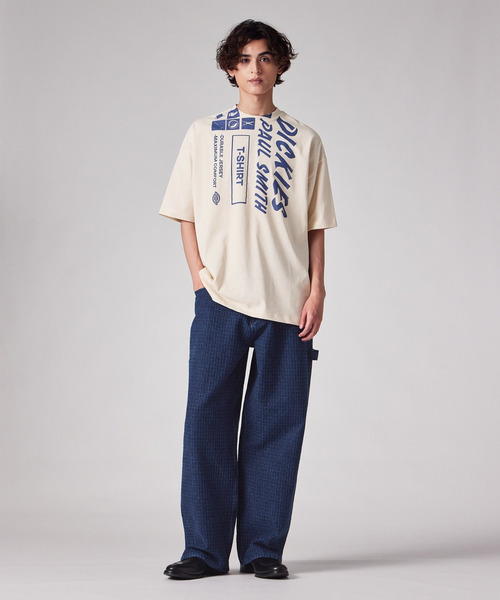 Dickies（ディッキーズ）の「Dickies(R) × PS Paul Smith 刺し子デニム ペインターパンツ / 262251 DC004（デニムパンツ・メンズ・ダークインディゴブルー・LARGE/MEDIUM/SMALL）」の2枚目の写真
