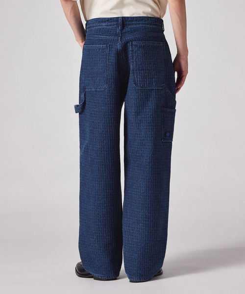Dickies（ディッキーズ）の「Dickies(R) × PS Paul Smith 刺し子デニム ペインターパンツ / 262251 DC004（デニムパンツ・メンズ・ダークインディゴブルー・LARGE/MEDIUM/SMALL）」の12枚目の写真