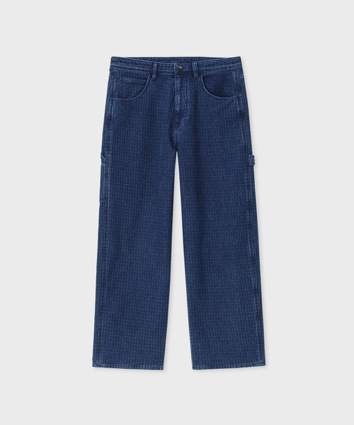 Dickies（ディッキーズ）の「Dickies(R) × PS Paul Smith 刺し子デニム ペインターパンツ / 262251 DC004（デニムパンツ・メンズ・ダークインディゴブルー・LARGE/MEDIUM/SMALL）」の6枚目の写真